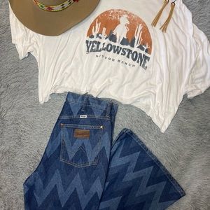 Wrangler Wanderer High Rise Chevron Flares